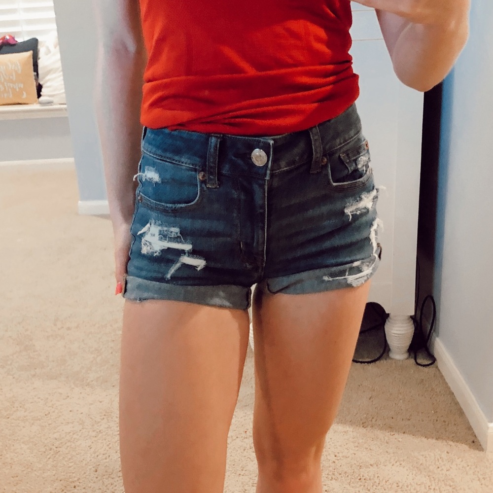 Dark blue American Eagle Jean shorts